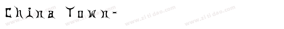 China Town字体转换